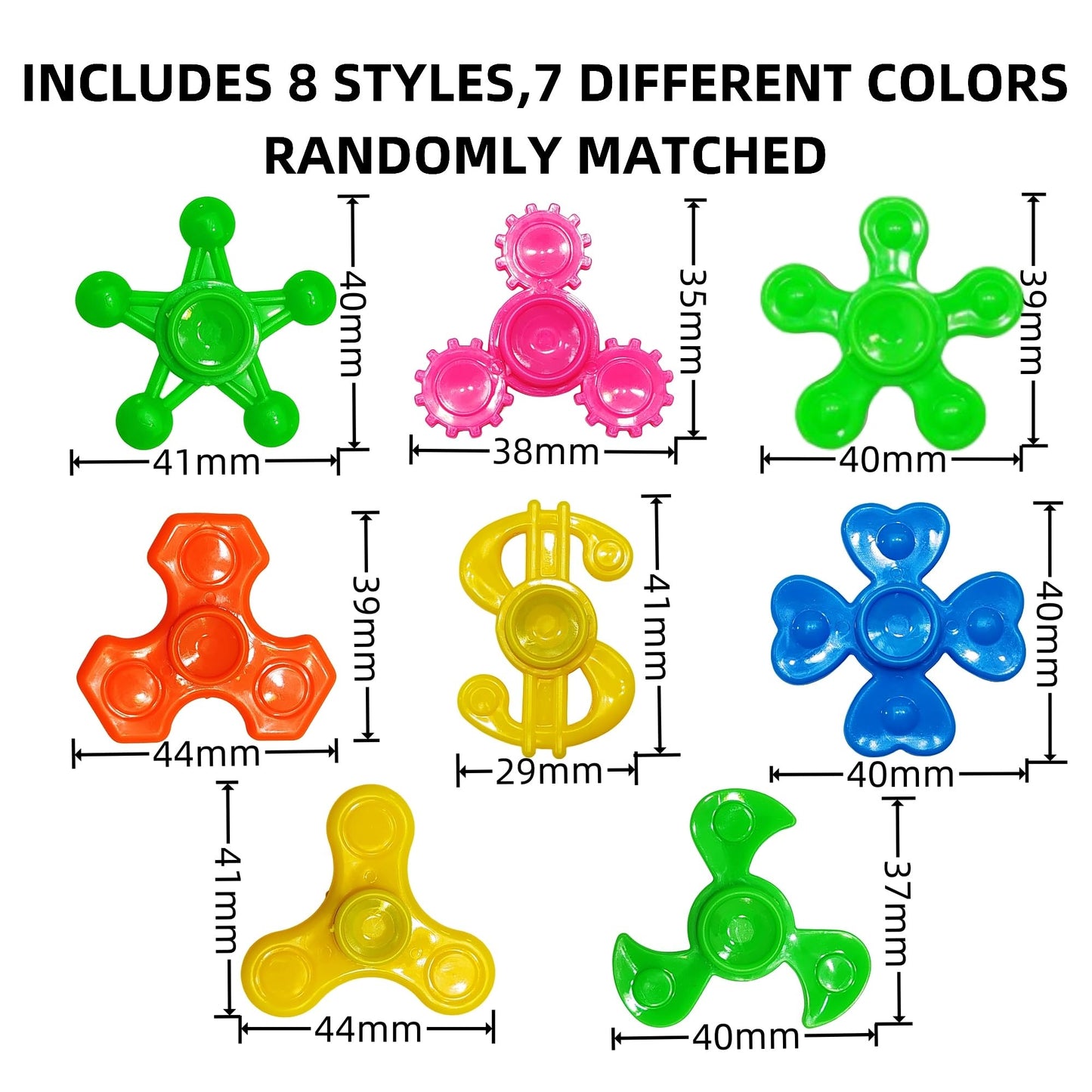 Nbguigdstr Fidget Spinners Bulk – Mini Spin Toys for Kids, Teens & Adults (24-Pack)