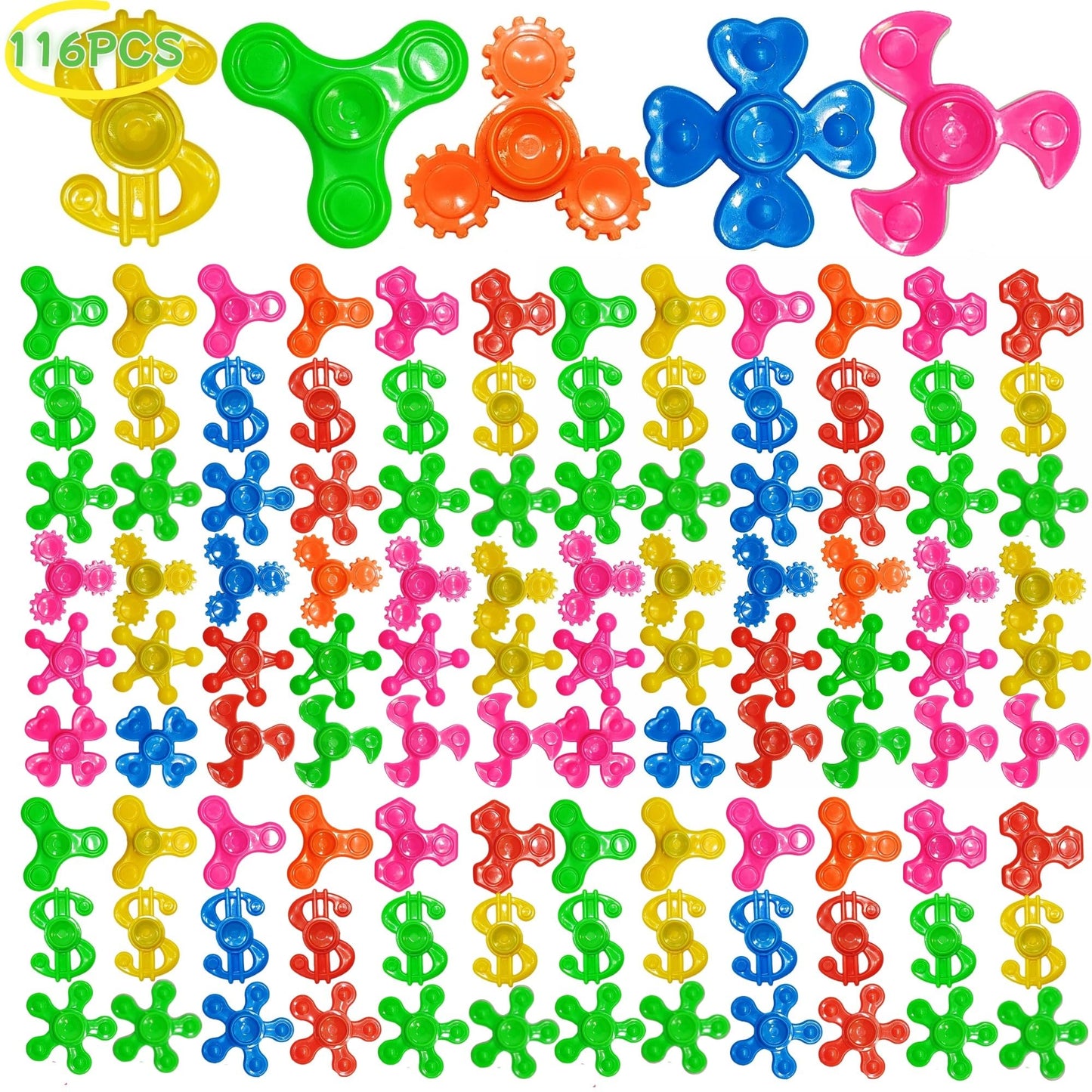 Nbguigdstr 116 Pcs Fidget Spinners Bulk – Mini Spinner Toys for Kids, Teens & Adults