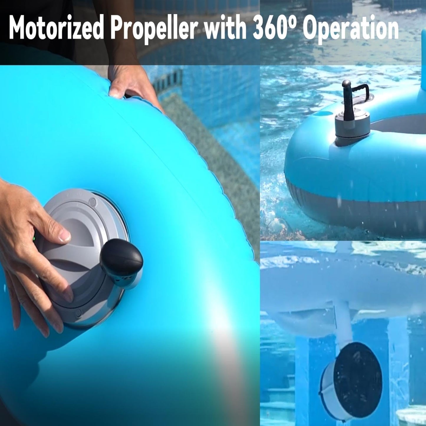 NBJIALIN Inflatable River Tube Float with Backrest – Heavy-Duty Motorized River Run