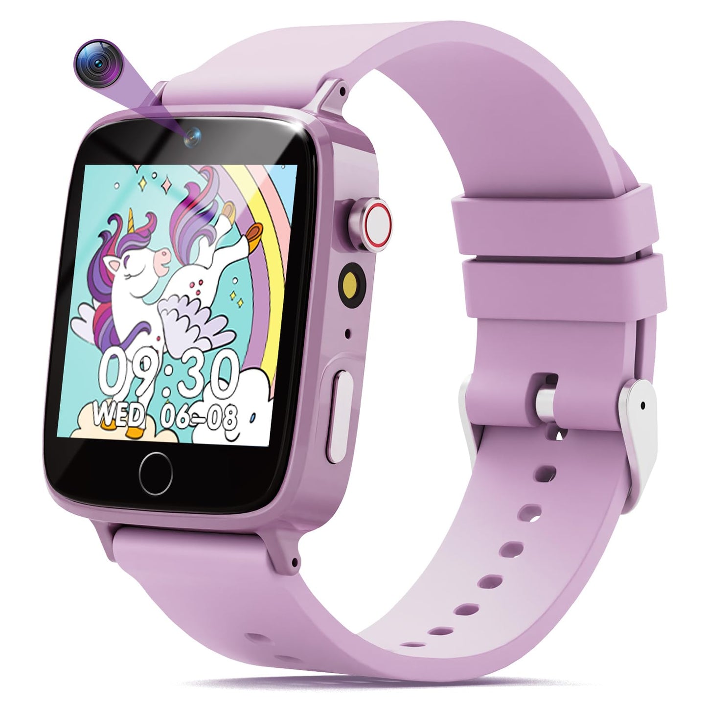 NBKLS Kids Smart Watch for Girls | Ages 5-9, 26 Puzzle Games, Pedometer & Learning Cards