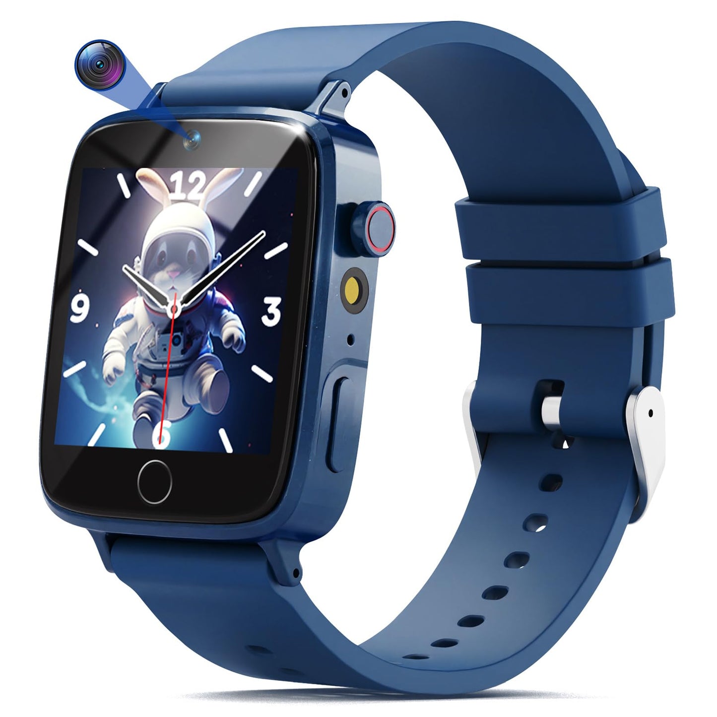 NBKLS Kids Smart Watch for Boys | 1.54 inch Touch Screen, 10 Audiobooks, 26 Puzzle Games