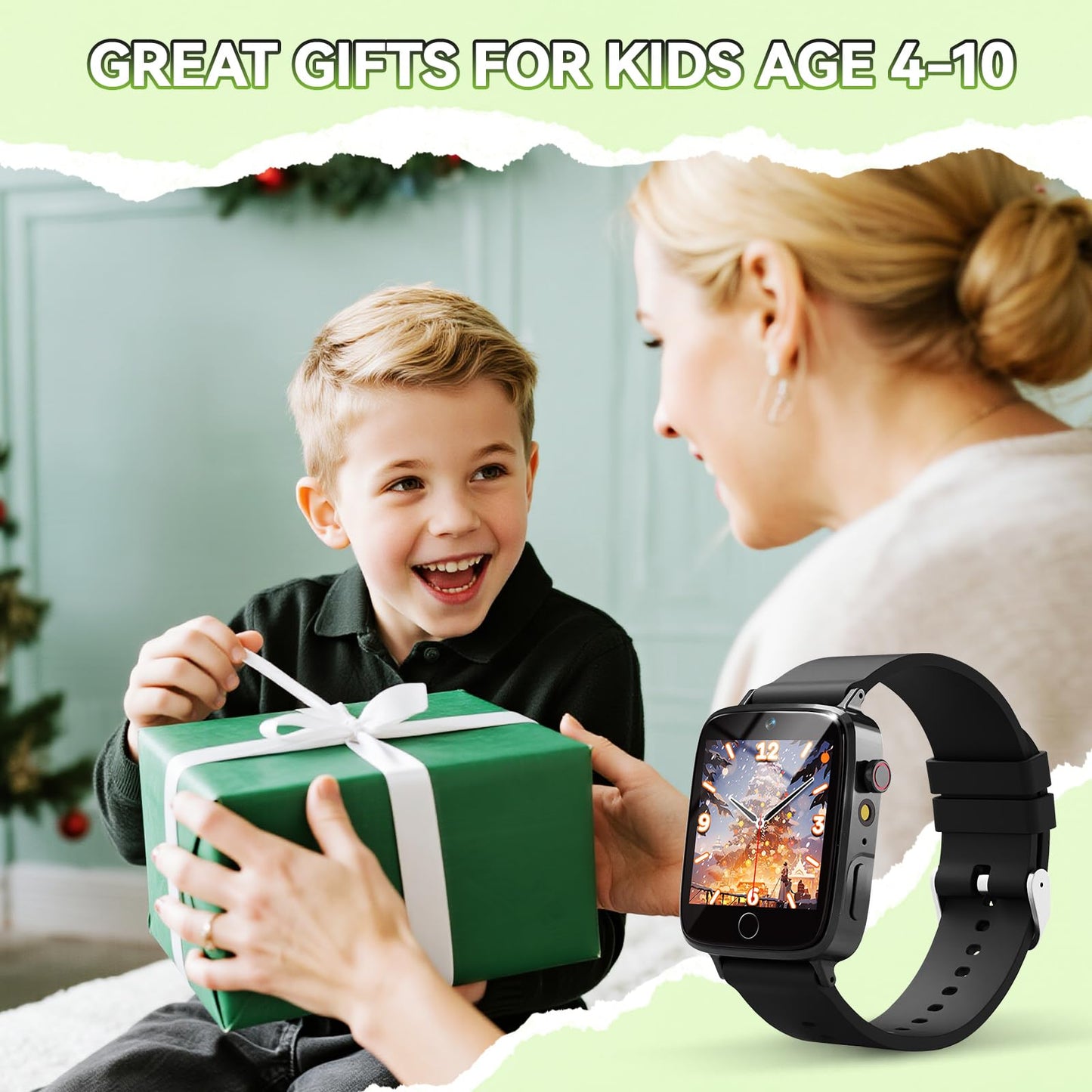 NBKLS Kids Watch for Boys | 4–10 Years, 26 Games, Camera & Learning Cards