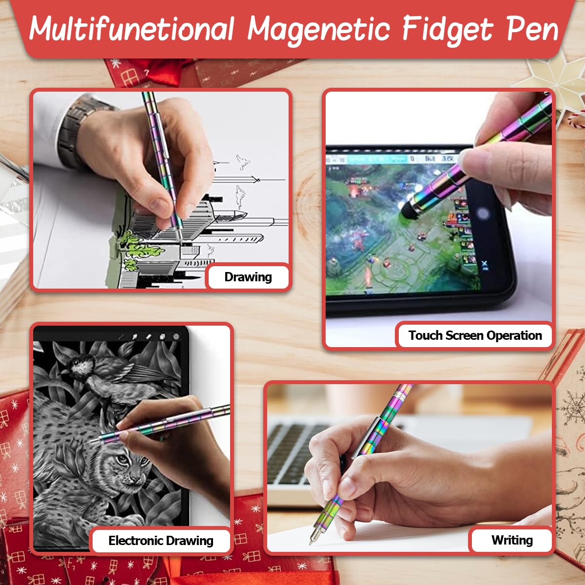 NBZXSYMAG Fidget Pen – Magnetic Toy Pen for Desk Play, Creative DIY & Gift Ideas