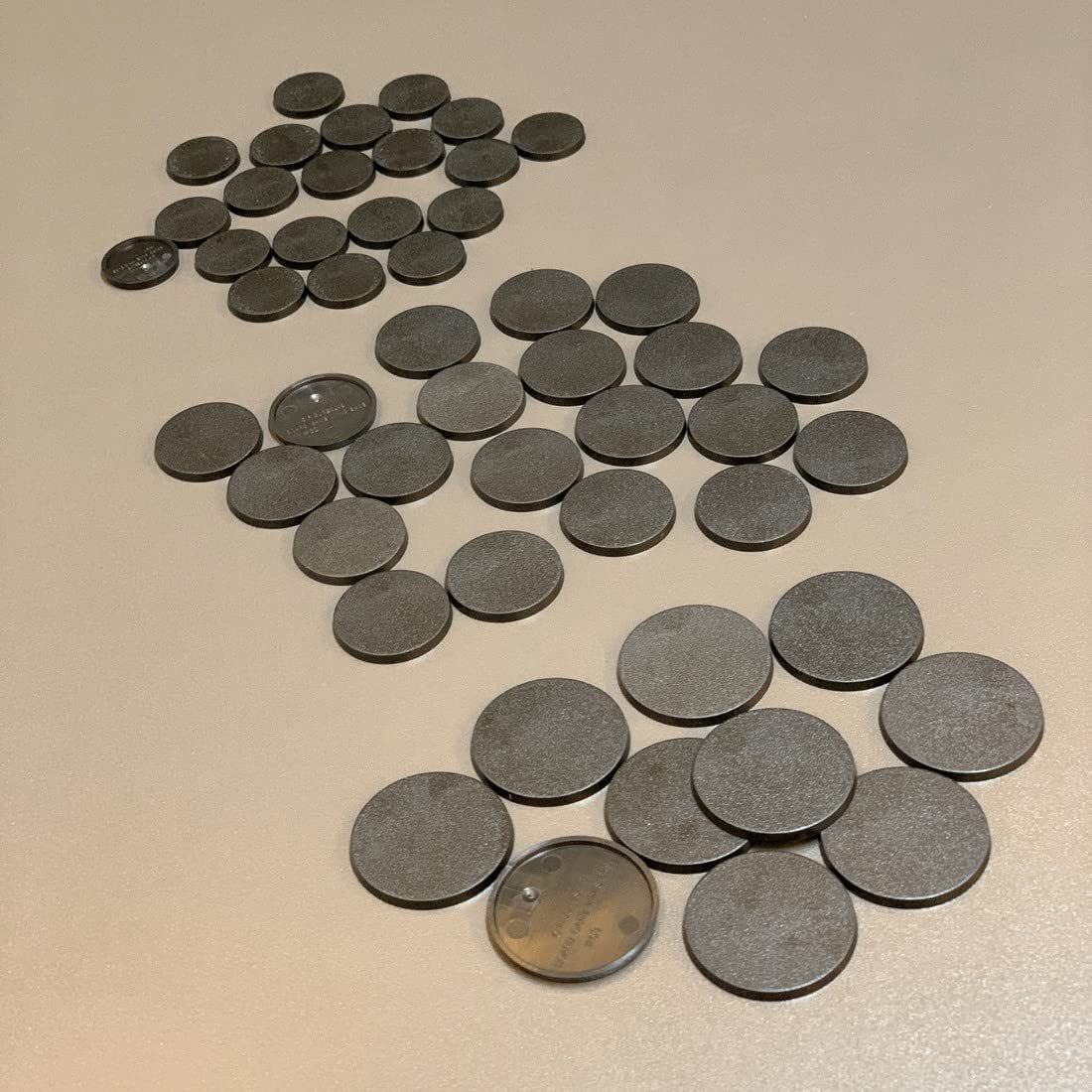 NC EBCO 50Pcs Mix Round Bases – 25mm, 32mm & 40mm for Miniatures
