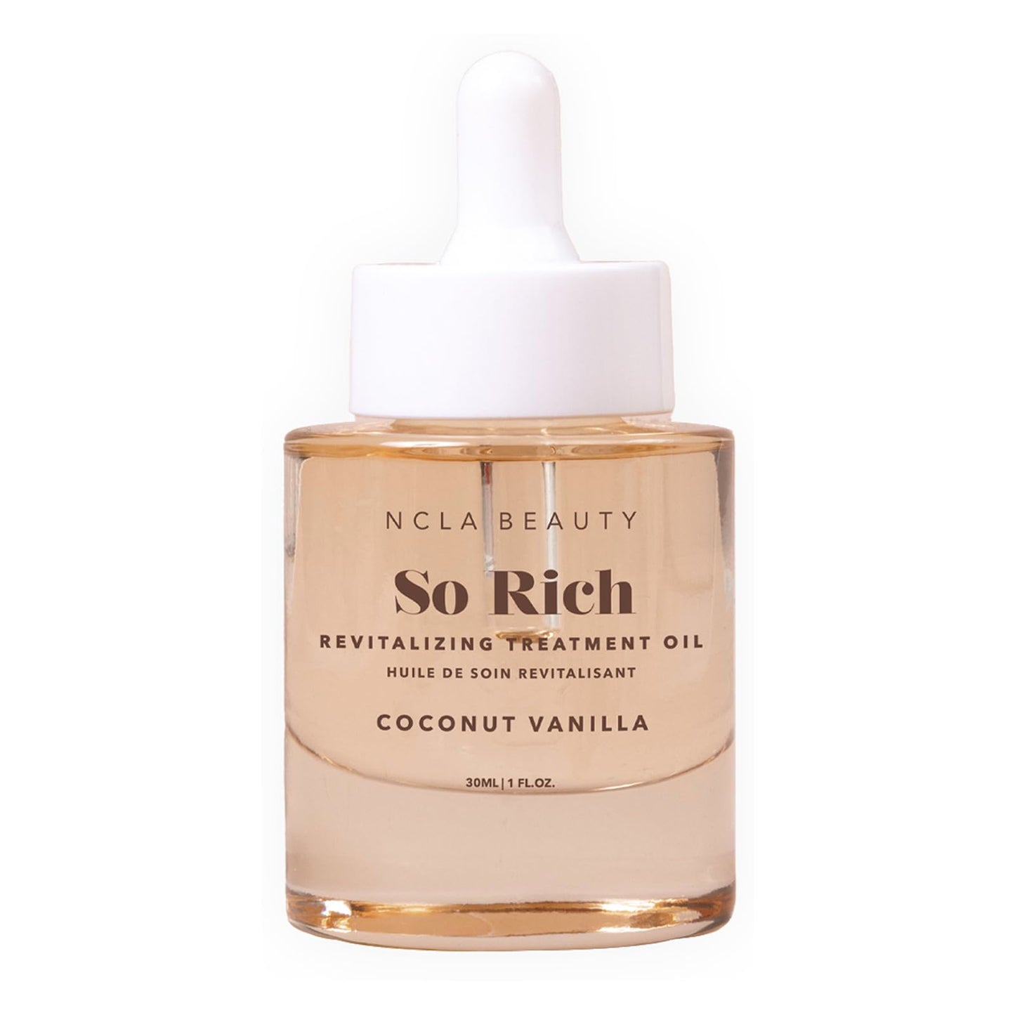 NCLA Beauty So Rich Revitalizing Treatment Oil - Coconut Vanilla Cuticle Oil with Vitamin E, 1 oz