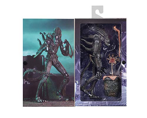 NECA Alien Ultimate Warrior Brown Alien 7-Inch Scale Action Figure (1986) | 9+ in Tall, 30+ Points Articulation