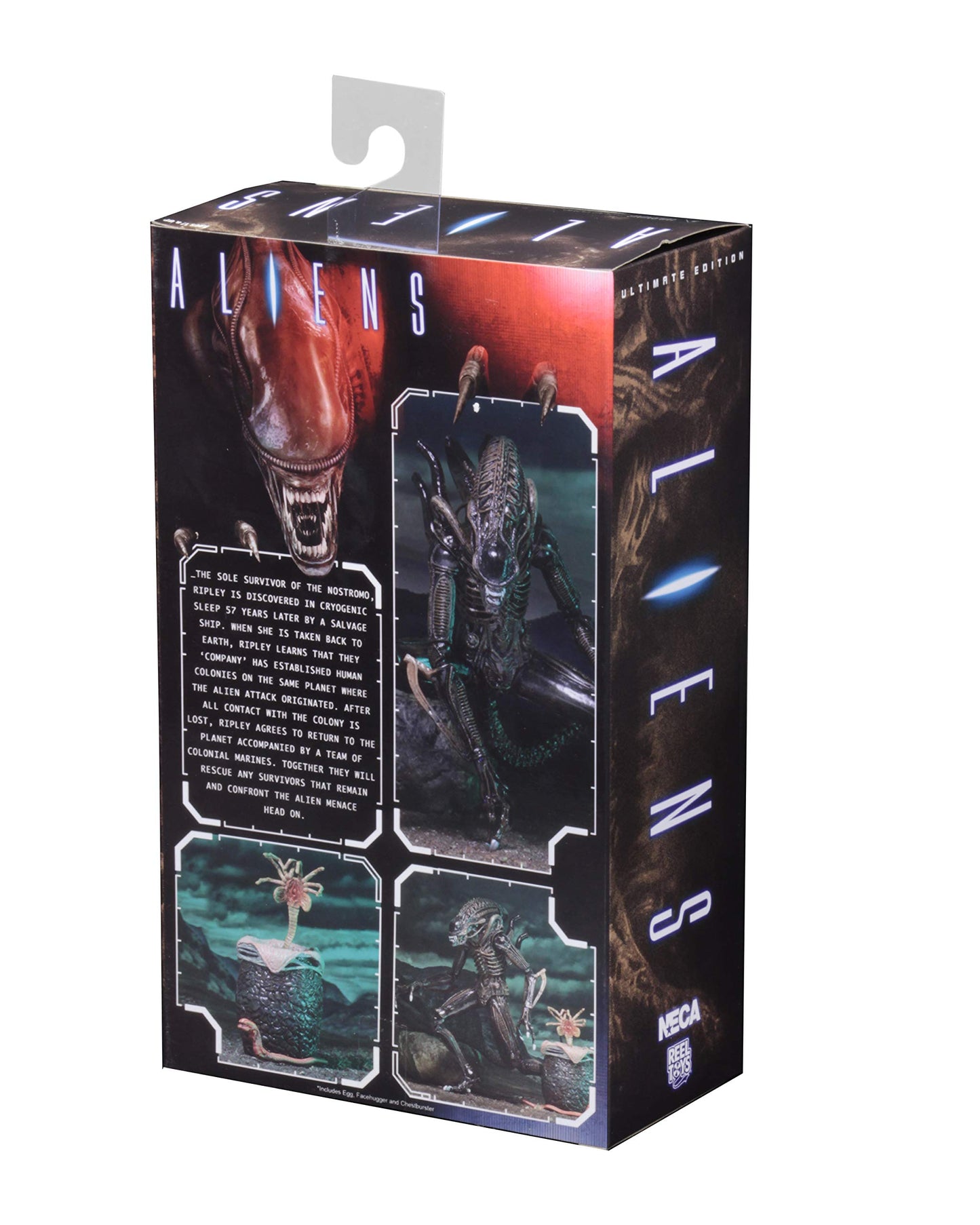 NECA Alien Ultimate Warrior Brown Alien 7-Inch Scale Action Figure (1986) | 9+ in Tall, 30+ Points Articulation