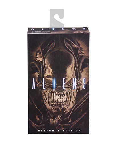 NECA Alien Ultimate Warrior Brown Alien 7-Inch Scale Action Figure (1986) | 9+ in Tall, 30+ Points Articulation