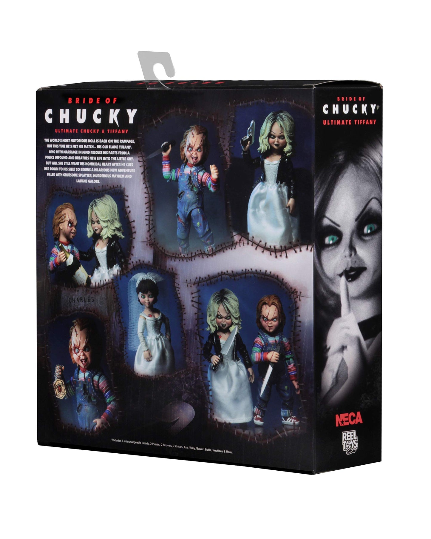 NECA Bride of Chucky 7-Inch Scale Action Figure 2-Pack | Ultimate Chucky & Tiffany