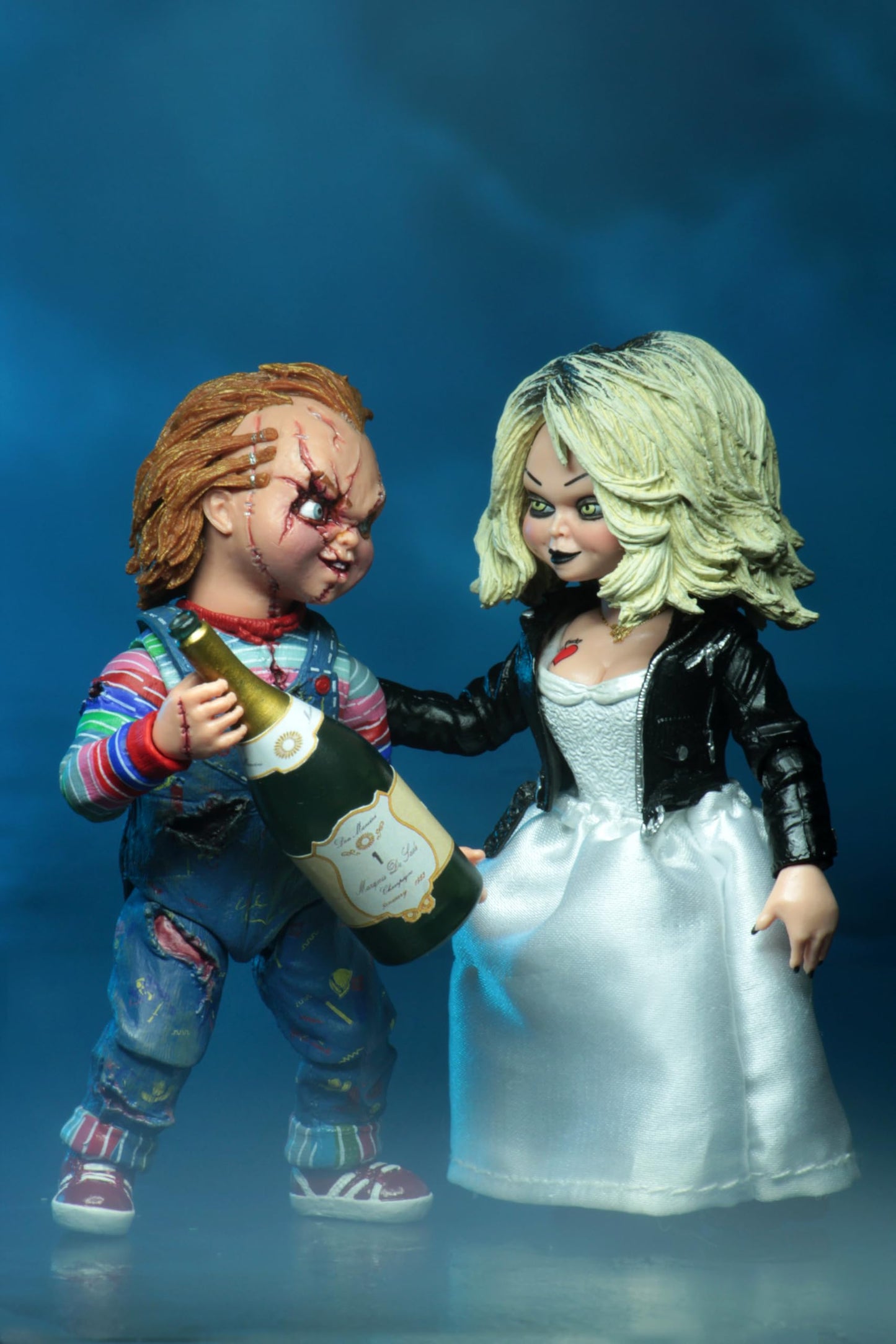 NECA Bride of Chucky 7-Inch Scale Action Figure 2-Pack | Ultimate Chucky & Tiffany