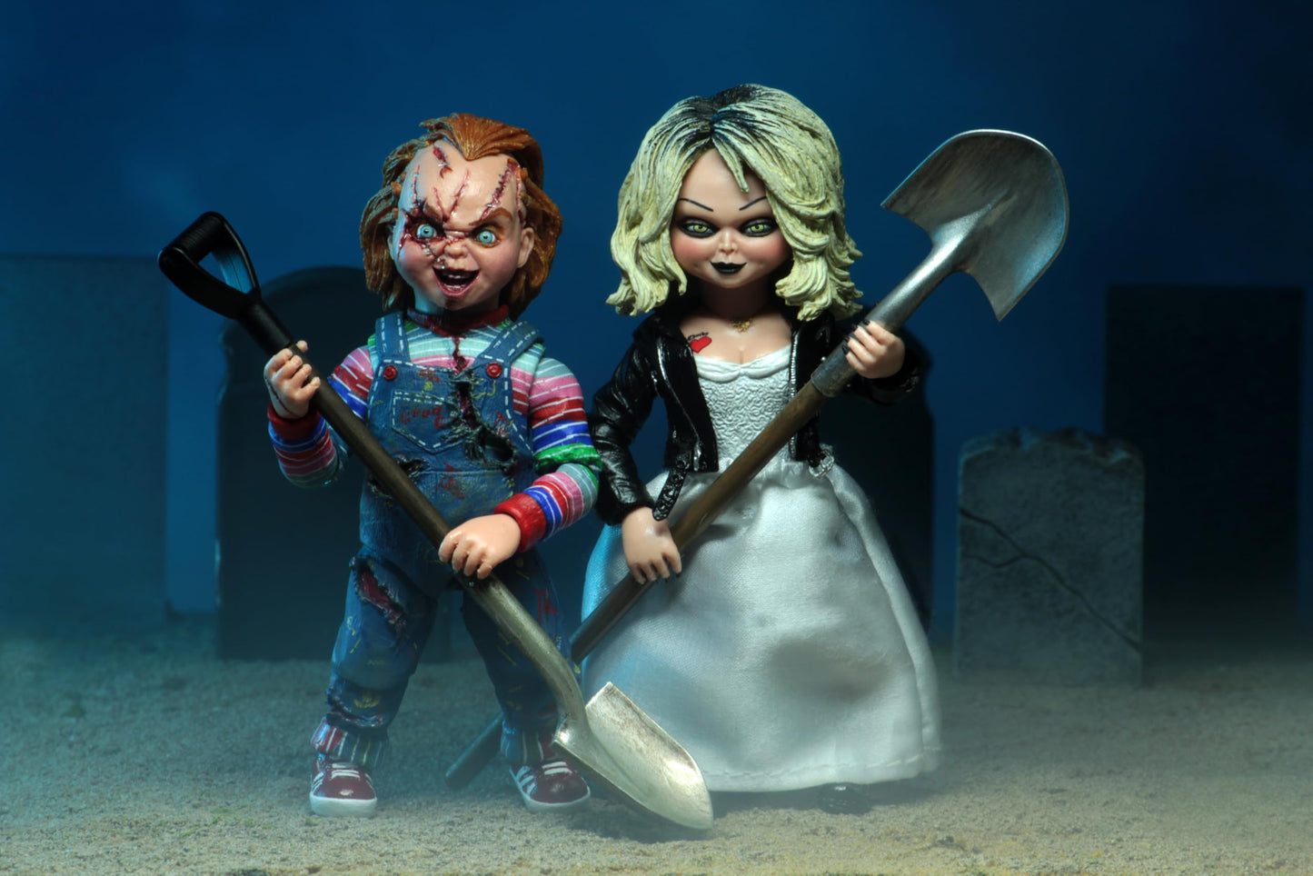 NECA Bride of Chucky 7-Inch Scale Action Figure 2-Pack | Ultimate Chucky & Tiffany