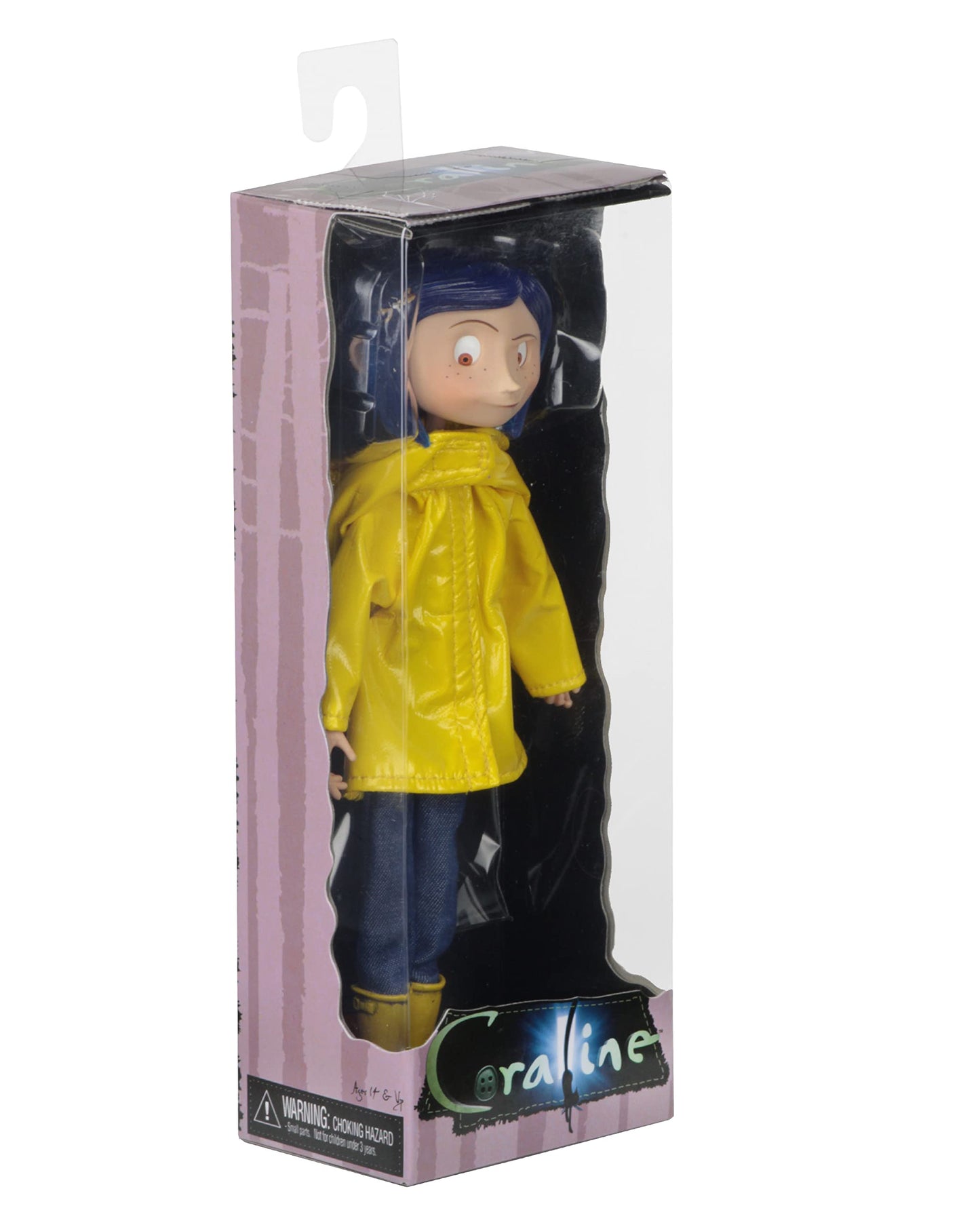 NECA Coraline Bendy Doll in Rain Coat – Collectible Figure