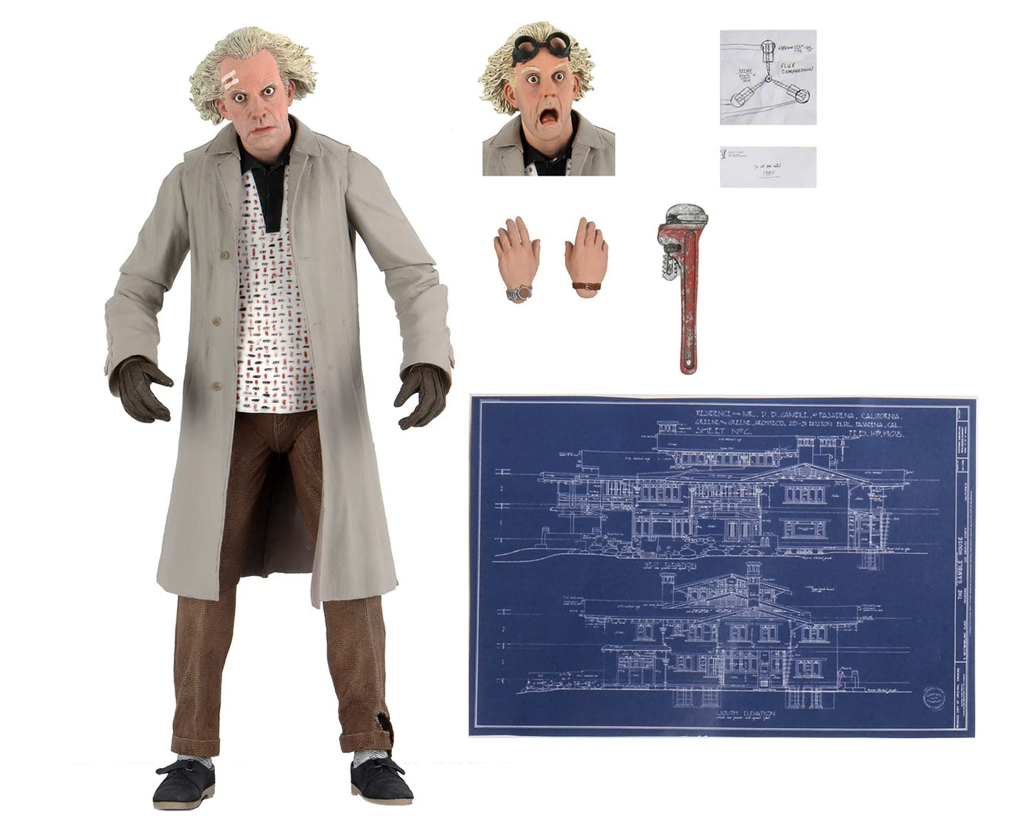 NECA Back to The Future Ultimate Doc Brown 7-Inch Action Figure