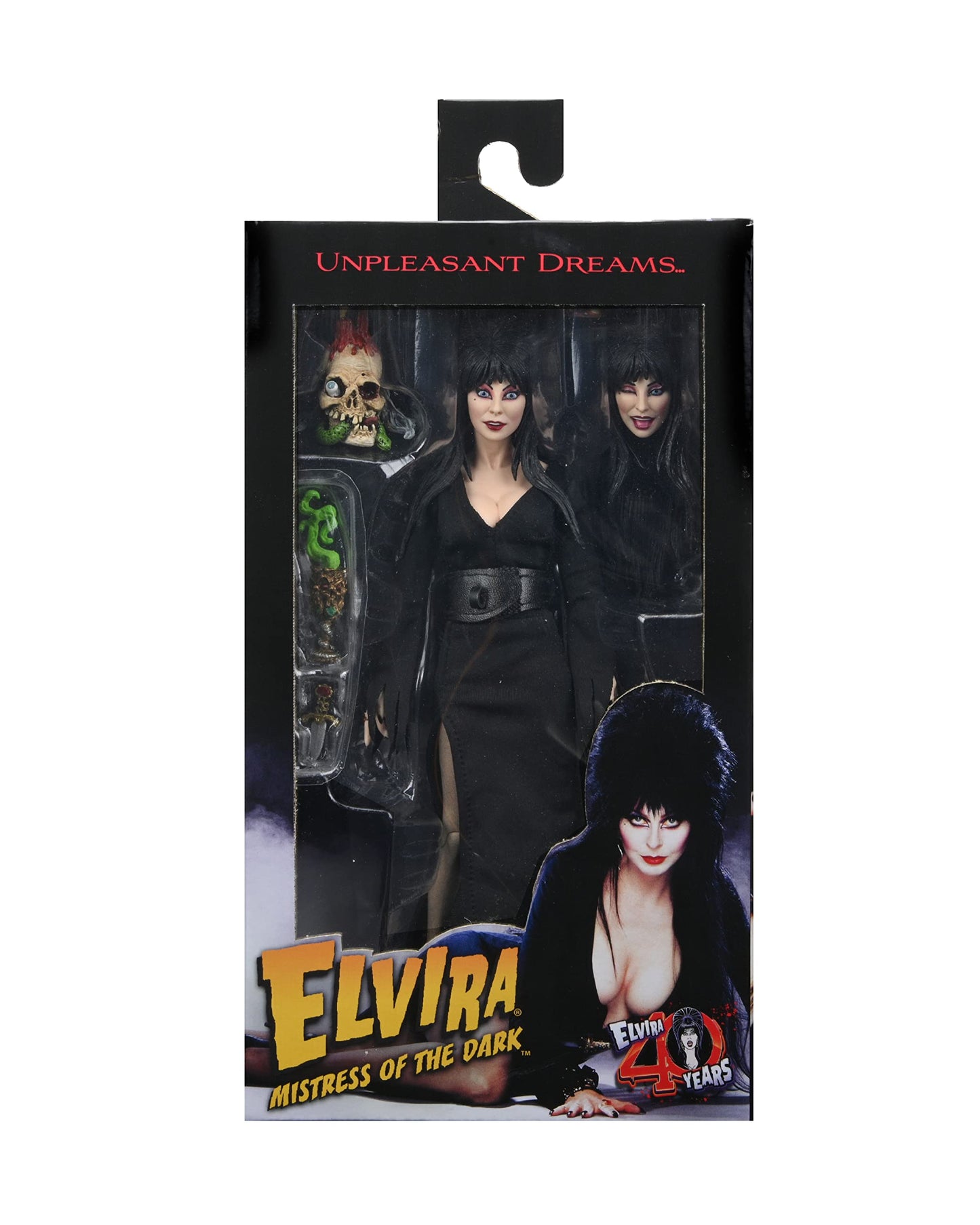 NECA Elvira - 8-inch Clothed Figure | Fully Articulated Horror Collectible