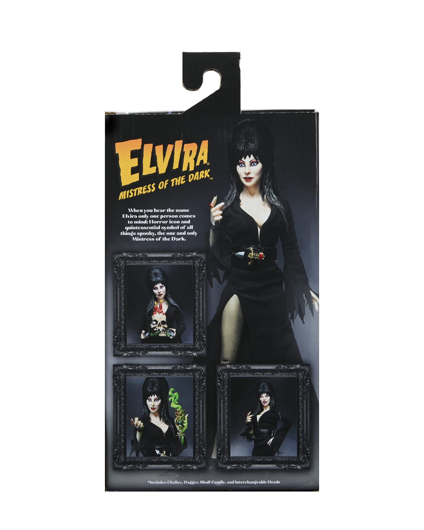 NECA Elvira - 8-inch Clothed Figure | Fully Articulated Horror Collectible