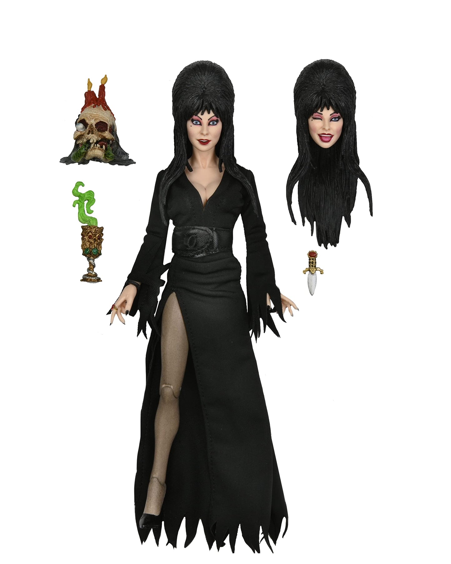 NECA Elvira - 8-inch Clothed Figure | Fully Articulated Horror Collectible