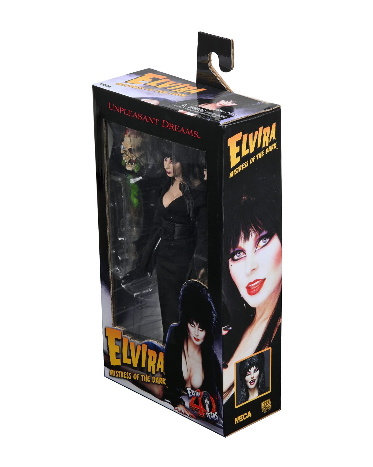 NECA Elvira - 8-inch Clothed Figure | Fully Articulated Horror Collectible