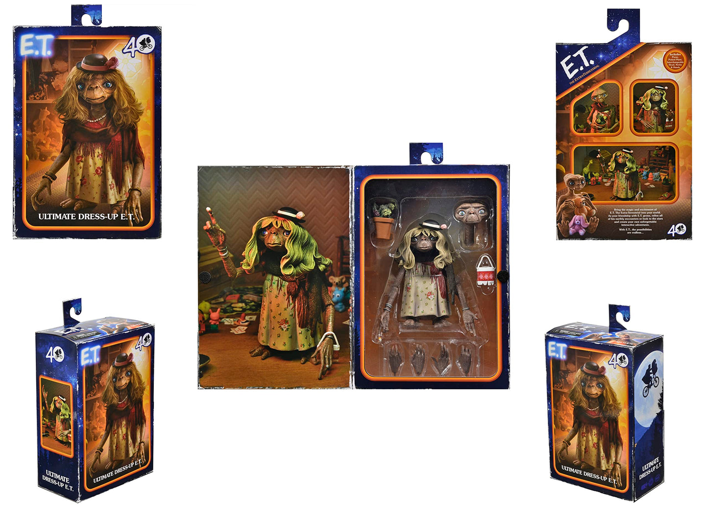 NECA E.T. 40th Anniversary Ultimate Dress-Up Figure – 7-Inch Scale