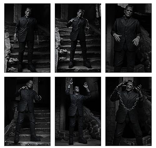 NECA Universal Monsters Ultimate Frankenstein's Monster (Black & White) – 7” Scale Action Figure
