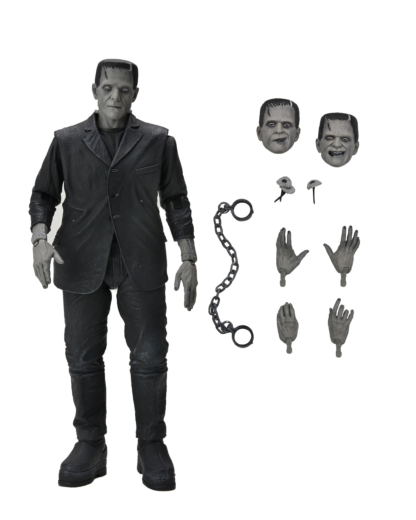 NECA Universal Monsters Ultimate Frankenstein's Monster (Black & White) – 7” Scale Action Figure