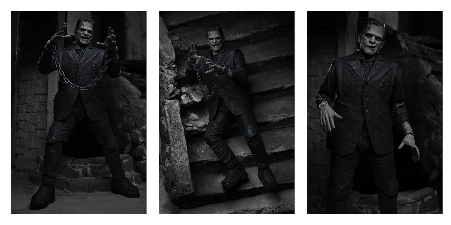 NECA Universal Monsters Ultimate Frankenstein's Monster (Black & White) – 7” Scale Action Figure