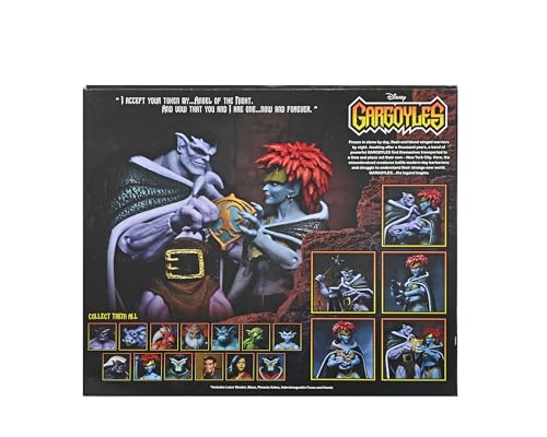 NECA Gargoyles Goliath and Demona 7-Inch Collectible 2-Pack – Deluxe Gatefold Box