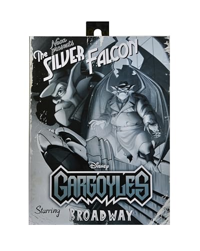 NECA Gargoyles Detective Broadway Silver Falcon – 1:7 Scale Figure (Closed Wings)