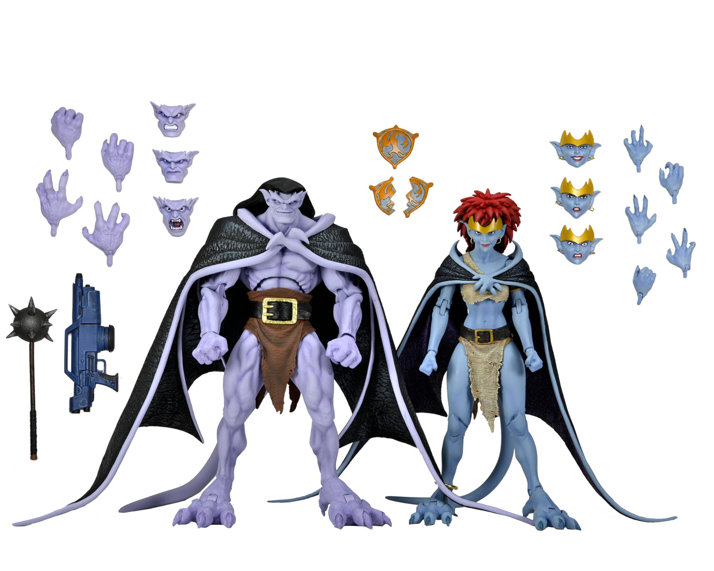 NECA Gargoyles Goliath and Demona 7-Inch Collectible 2-Pack – Deluxe Gatefold Box