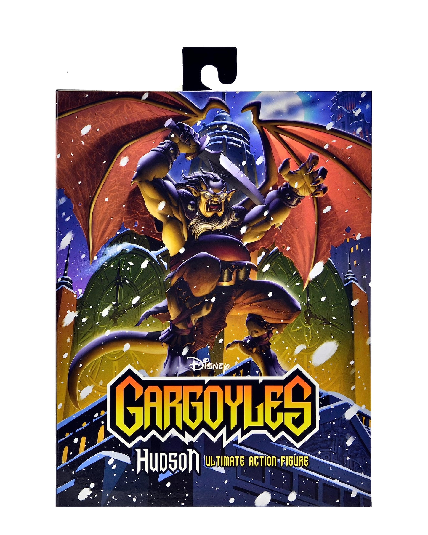NECA Gargoyles Hudson 7-Inch Ultimate Action Figure - Fully Articulated, Wings, and Interchangeable Head