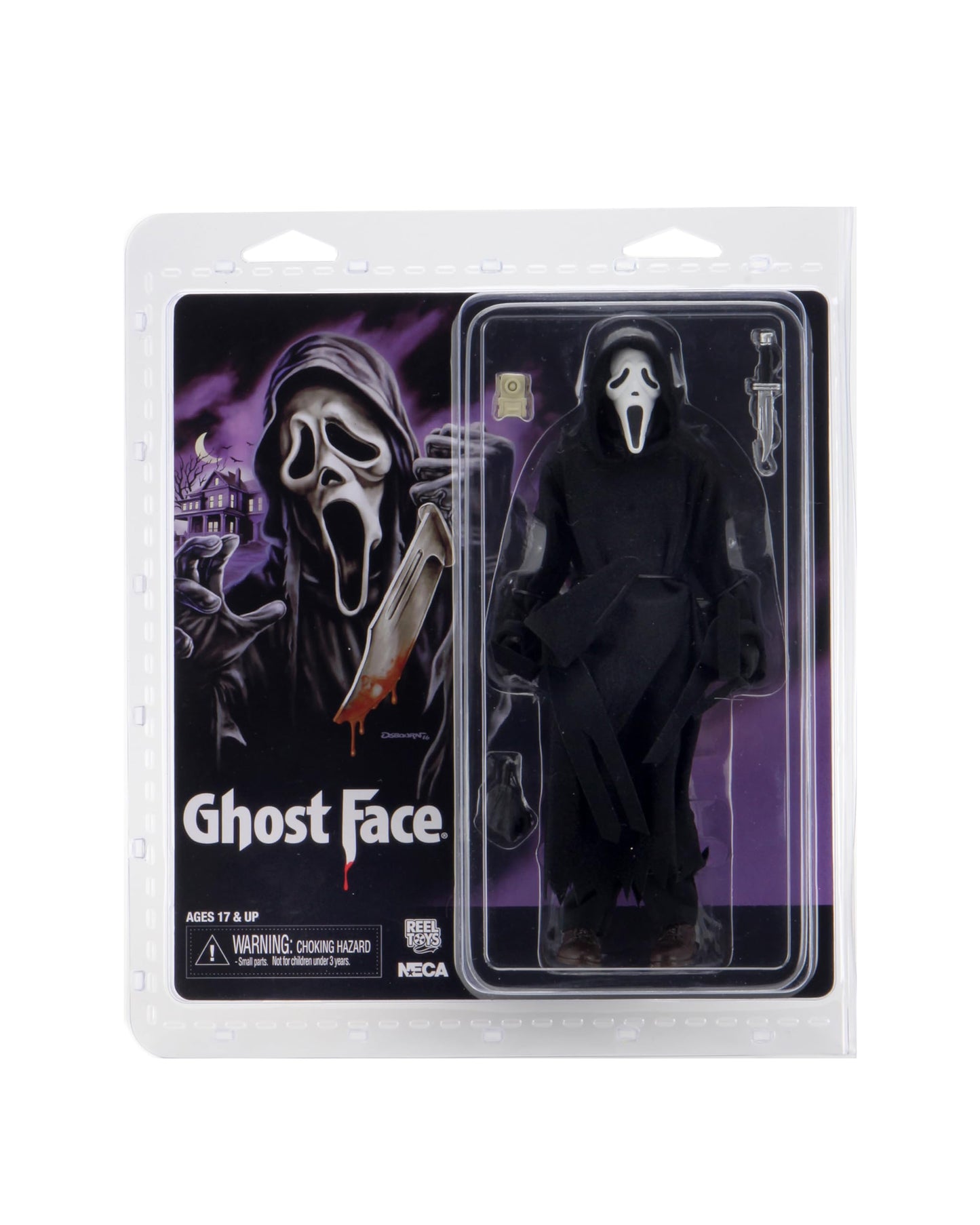 NECA Ghost Face – 8in Clothed Figure | Poseable Scream Collectible