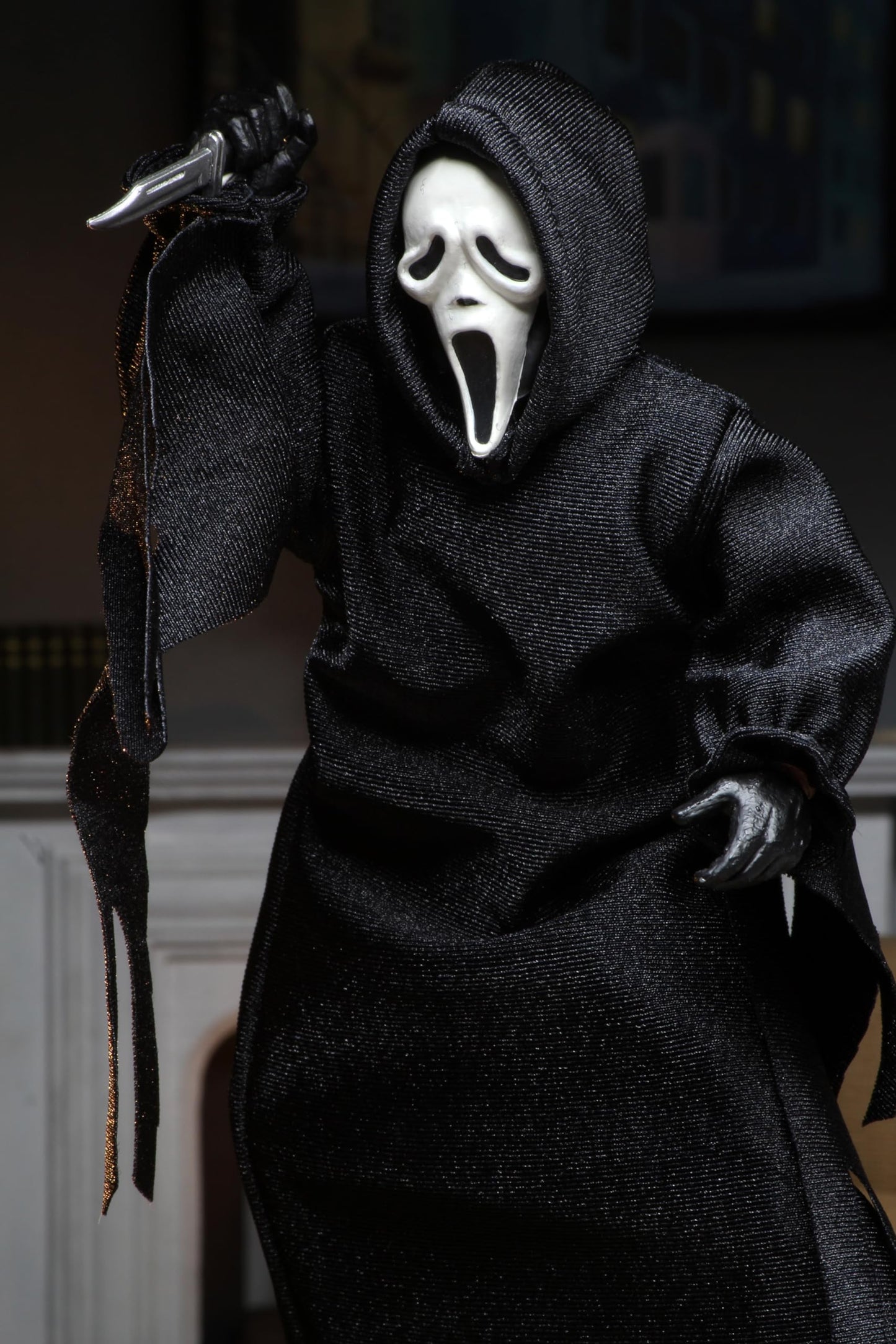 NECA Ghost Face – 8in Clothed Figure | Poseable Scream Collectible