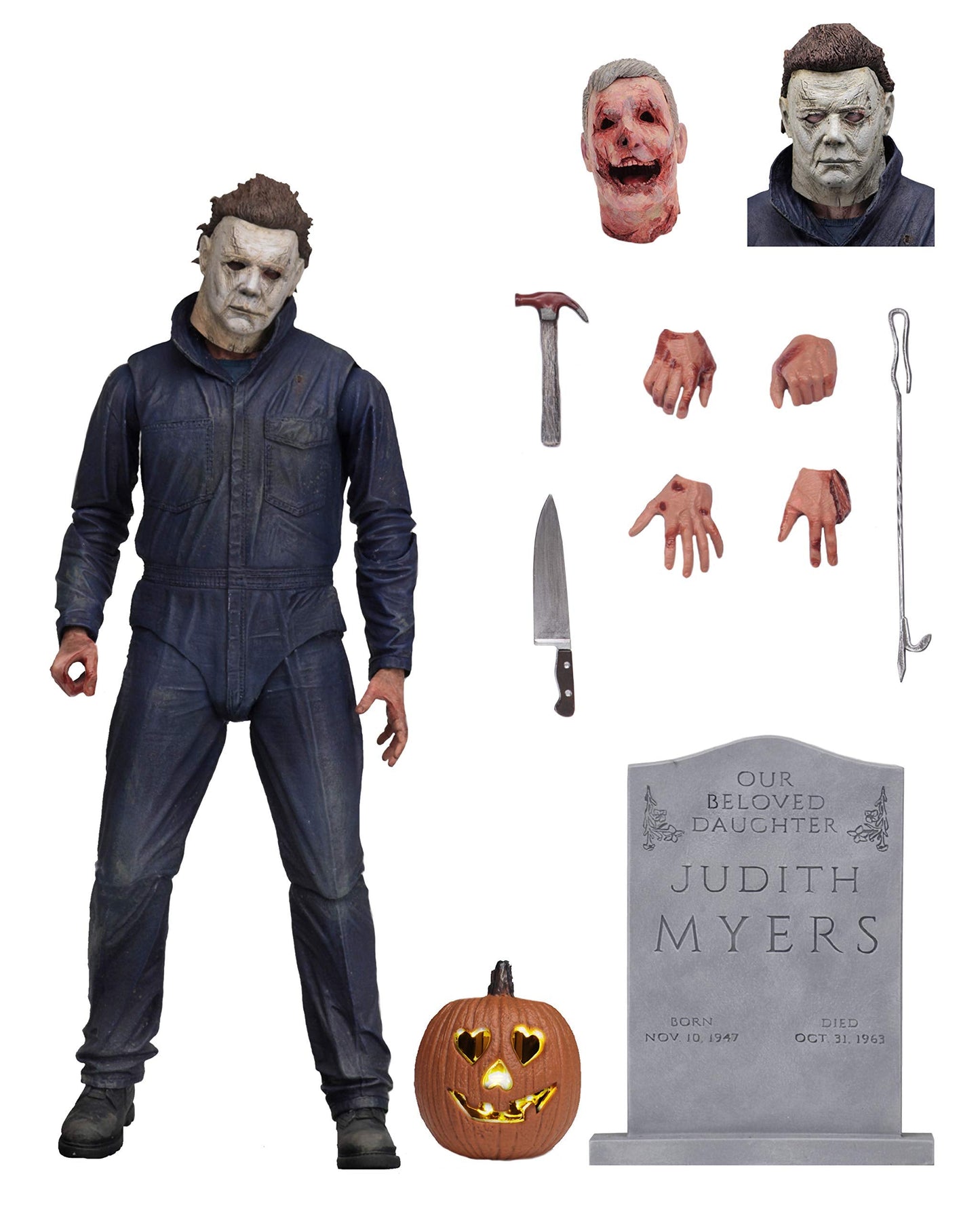 NECA Halloween 2018 Michael Myers Ultimate 7-Inch Action Figure | 25+ Points of Articulation