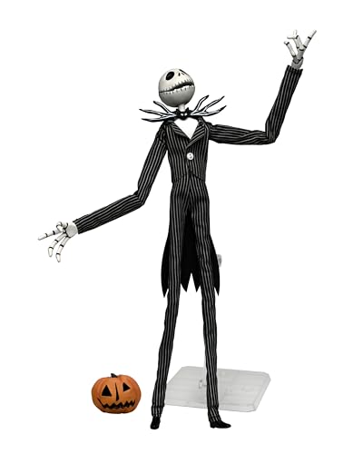 NECA Jack Skellington 9" Articulated Figure with Pumpkin – 30th Anniversary Nightmare Before Christmas
