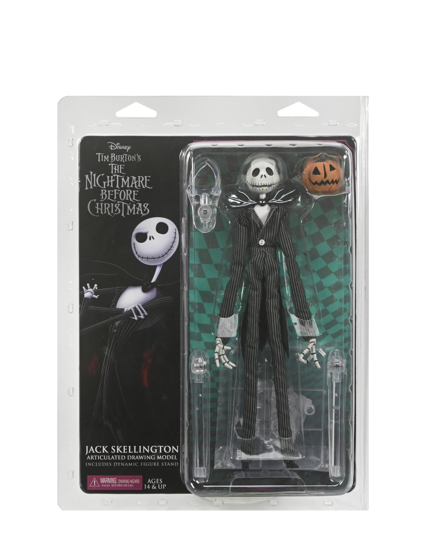 NECA Jack Skellington 9" Articulated Figure with Pumpkin – 30th Anniversary Nightmare Before Christmas