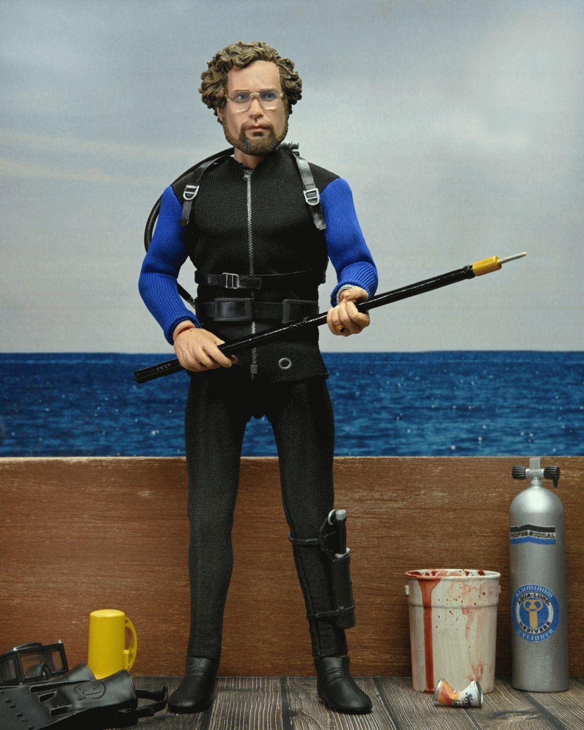 NECA Jaws Hooper 8-Inch Clothed Action Figure – Licensed Richard Dreyfuss