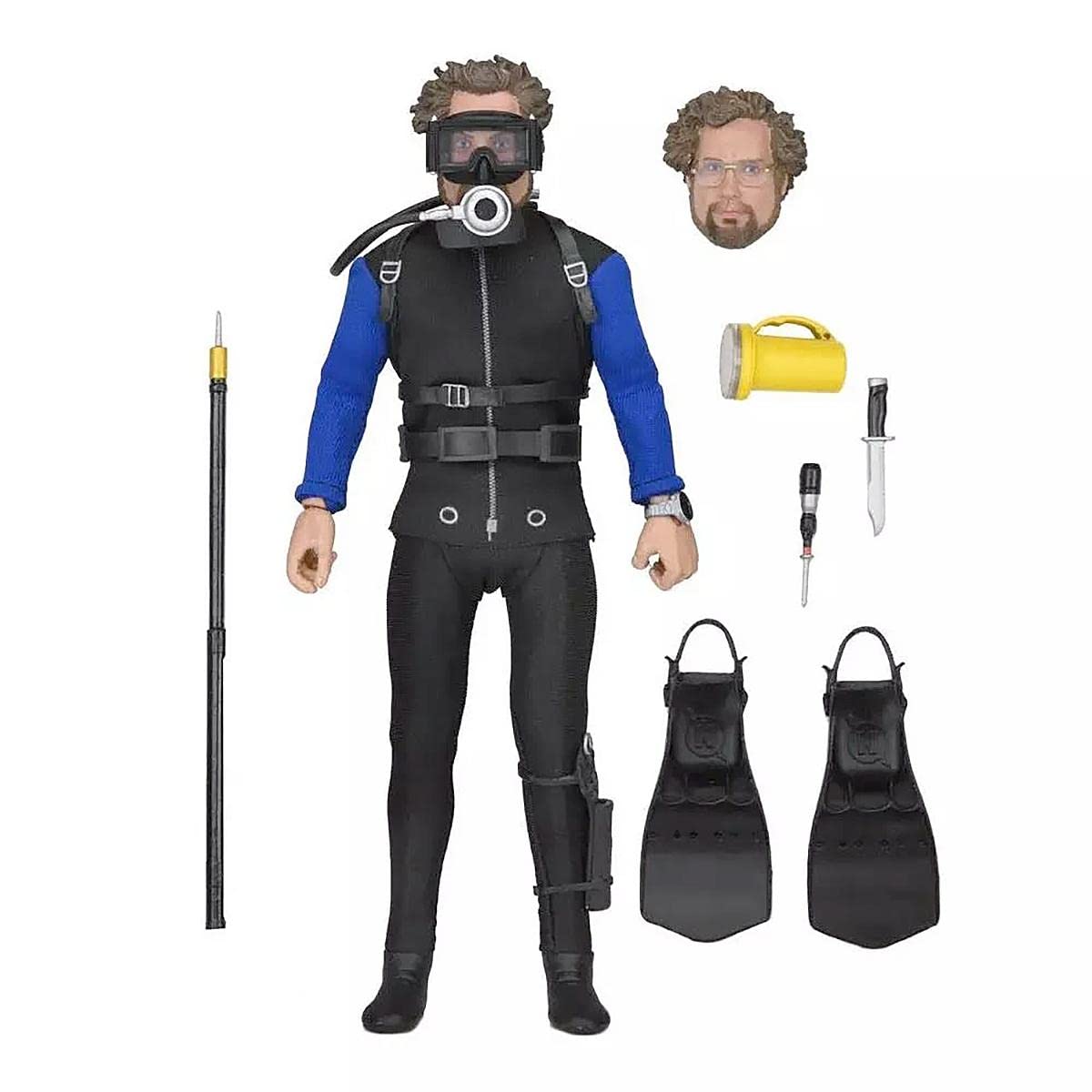 NECA Jaws Hooper 8-Inch Clothed Action Figure – Licensed Richard Dreyfuss