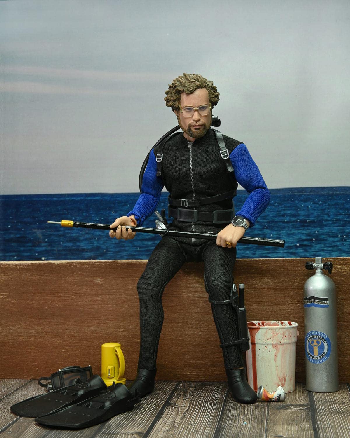 NECA Jaws Hooper 8-Inch Clothed Action Figure – Licensed Richard Dreyfuss