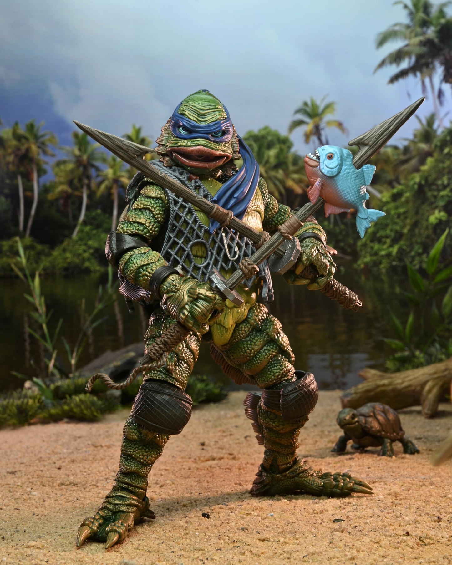 NECA Universal Monsters x TMNT: Leonardo as The Creature – 7-inch Action Figure