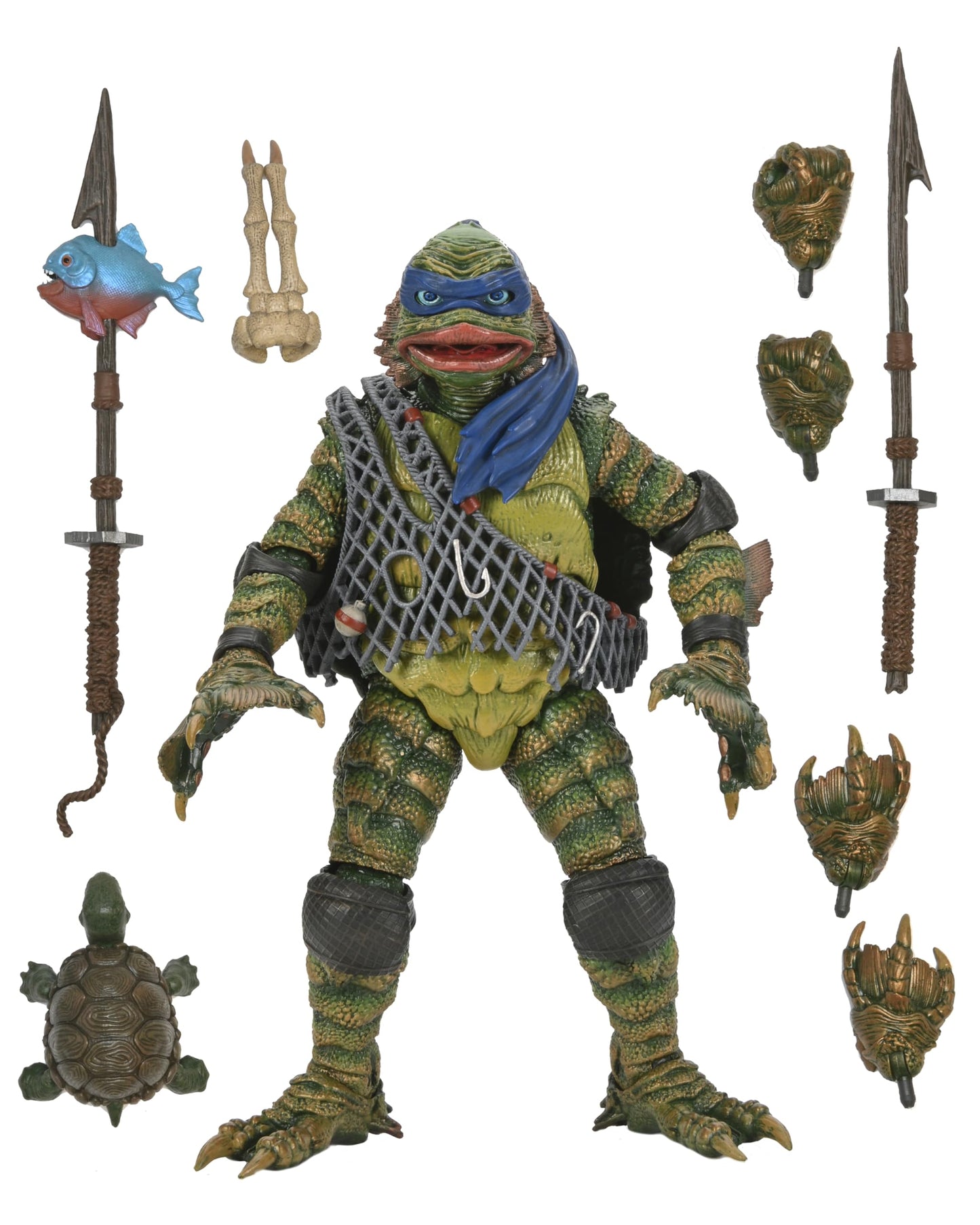 NECA Universal Monsters x TMNT: Leonardo as The Creature – 7-inch Action Figure