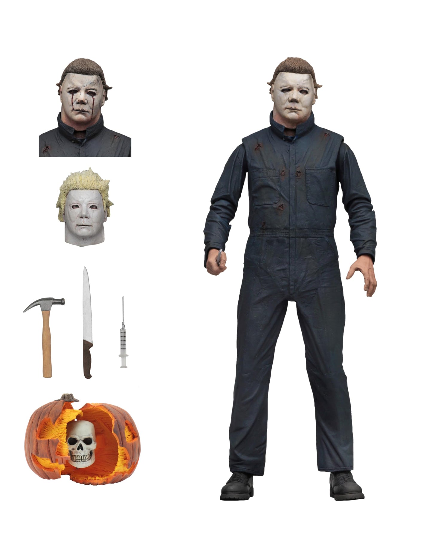 NECA Halloween 2 Ultimate Michael Myers 7-Inch Scale Action Figure | 25+ Points of Articulation & Accessories