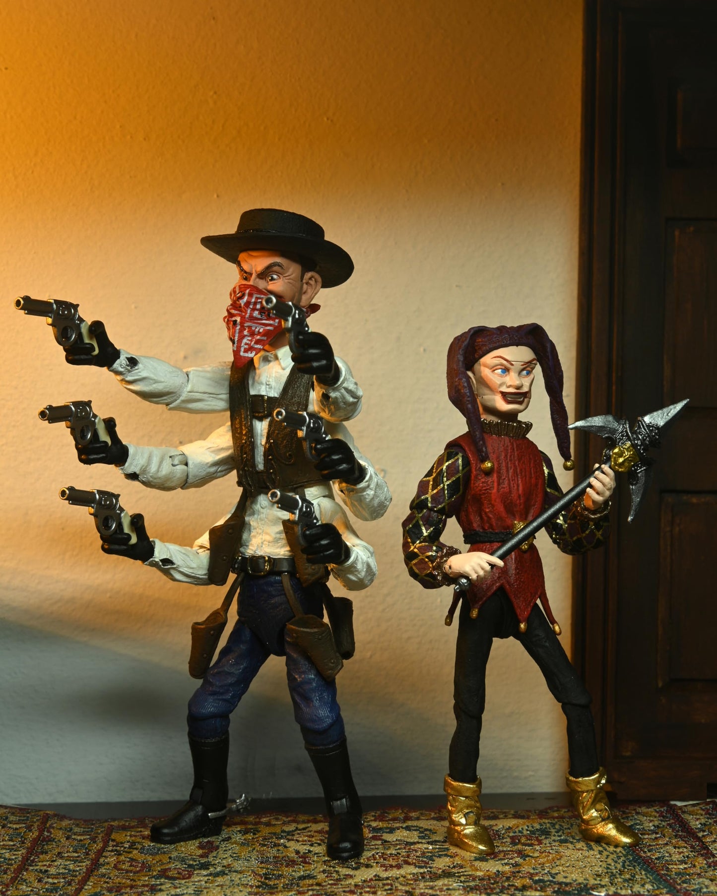 NECA Puppet Master 7-inch Scale Action Figure – Ultimate Six-Shooter & Jester 2-Pack