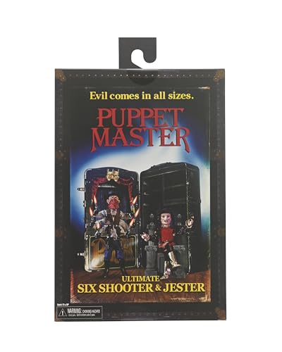 NECA Puppet Master 7-inch Scale Action Figure – Ultimate Six-Shooter & Jester 2-Pack