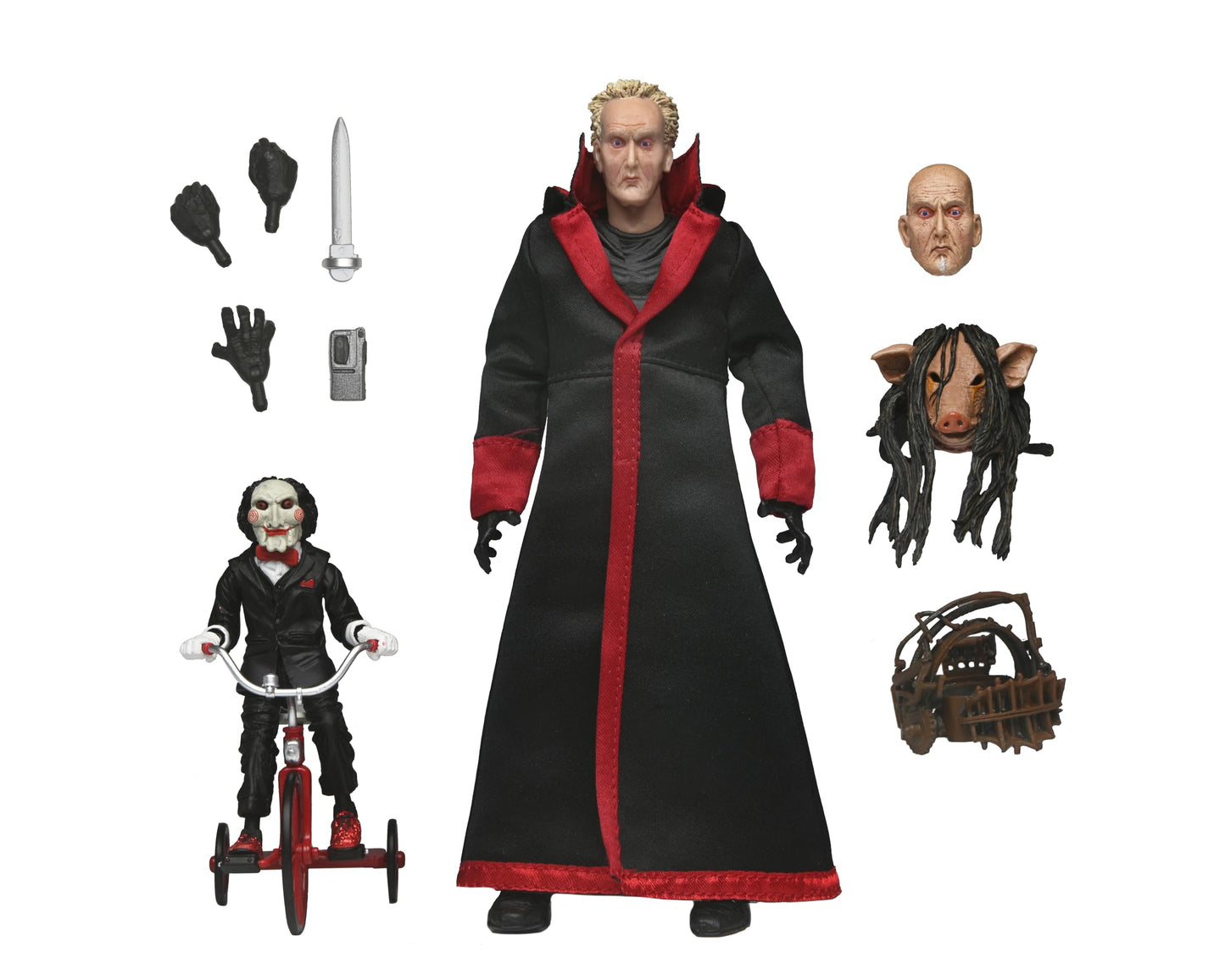 NECA Saw Ultimate Jigsaw Killer – 7" Action Figure with Black Robe