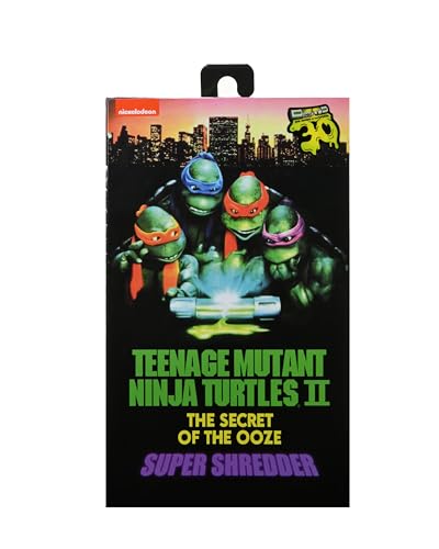 NECA Ultimate Shredder – TMNT II Secret of the Ooze, 7" Scale Action Figure, 30th Anniversary European Homage