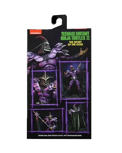 NECA Ultimate Shredder – TMNT II Secret of the Ooze, 7" Scale Action Figure, 30th Anniversary European Homage