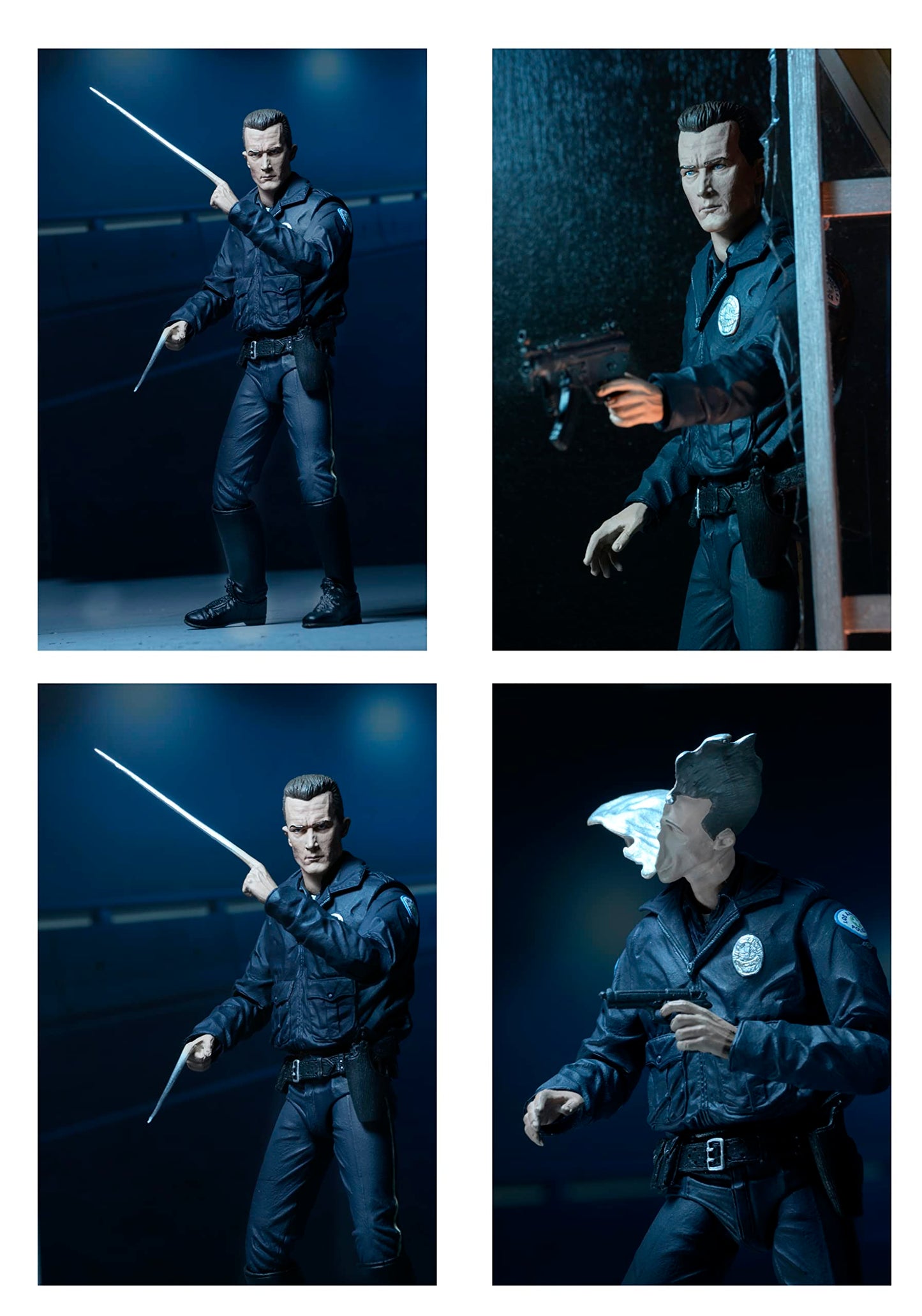 NECA Ultimate T-1000 Motorcycle Cop Terminator Figure – 7-Inch Scale