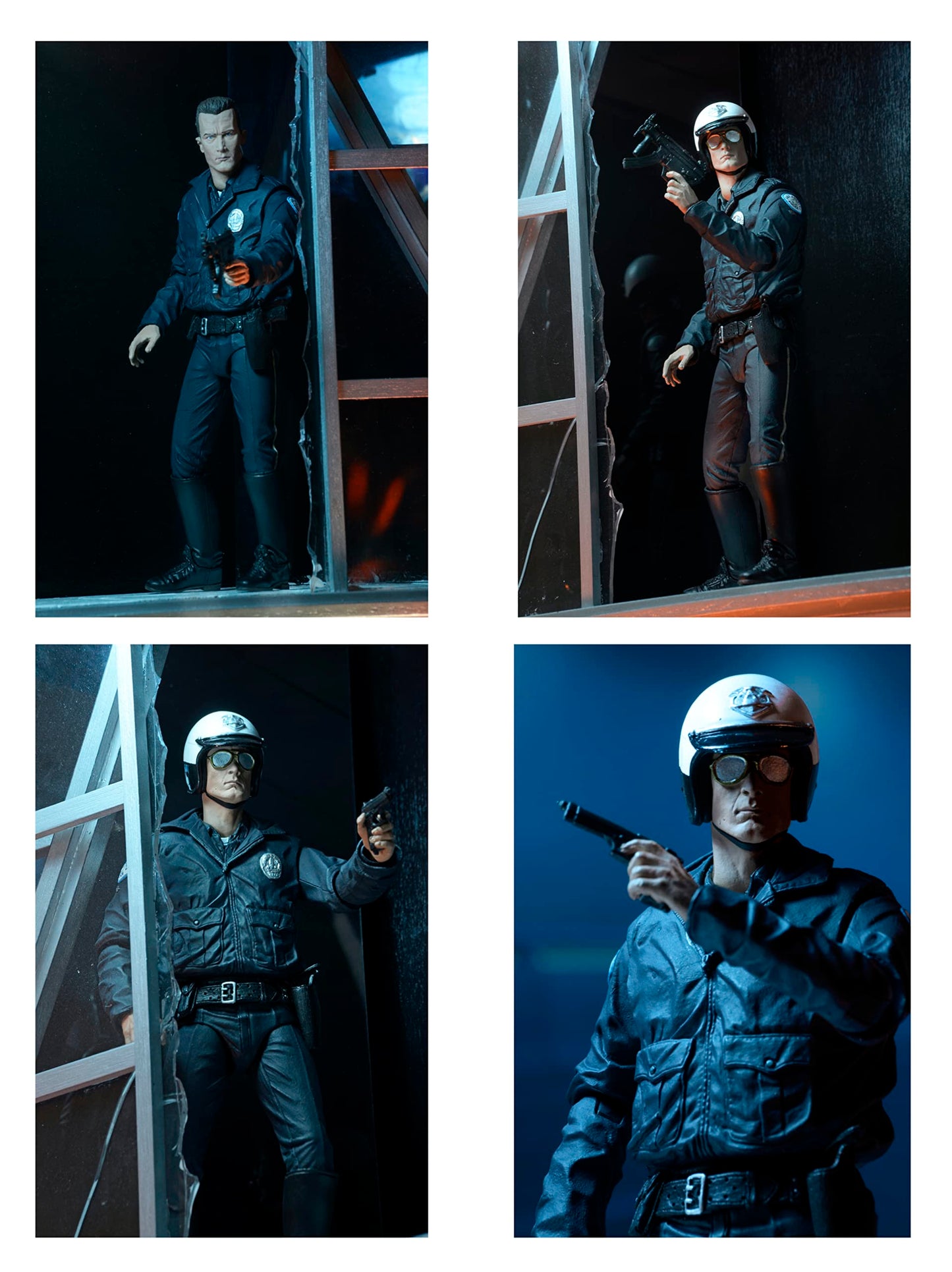 NECA Ultimate T-1000 Motorcycle Cop Terminator Figure – 7-Inch Scale