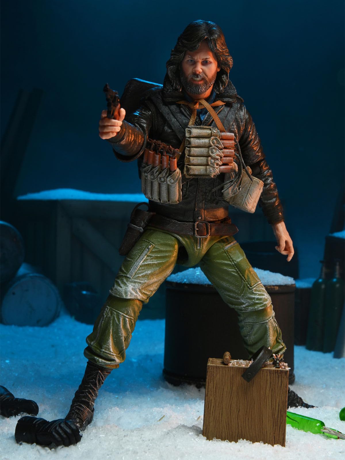 NECA The Thing ULT MacReady 7-Inch Action Figure with Interchangeable Heads and Accessories