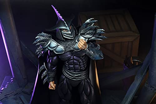 NECA TMNT 7-Inch Super Shredder Shadow Master Action Figure – 8+ Inch Tall, Metallic Finish