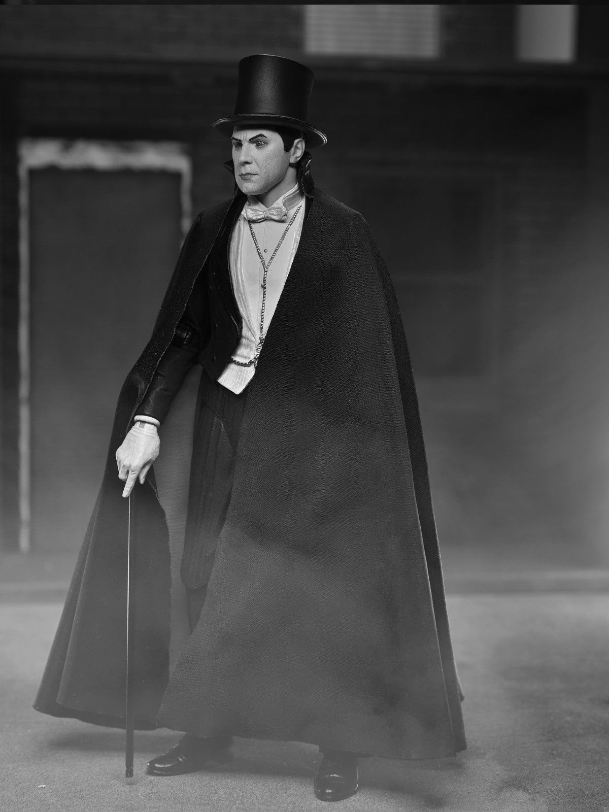 NECA Universal Monsters Dracula Carfax Abbey Ultimate 7-Inch Action Figure – Black and White Edition